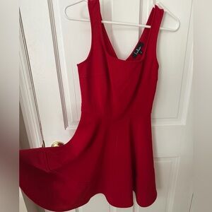 Lulu's Vibrant Red Mini Dress